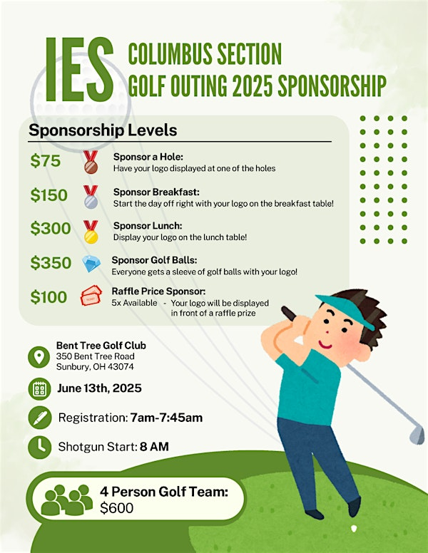 IES Columbus Section Golf Outing 2025 | Bent Tree Golf Club