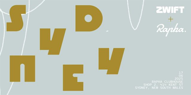 Zwift x Rapha -SYDNEY | 2/414 Kent St