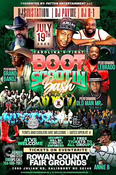 Carolina's First Boot Scootin Bash | Rowan County Fair Grounds