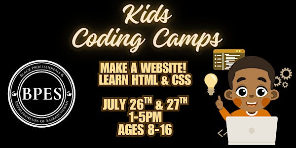 BPES Kids and Youth Coding Camp: Learn HTML & CSS and Make a Website | 1622 Ontario Ave #7