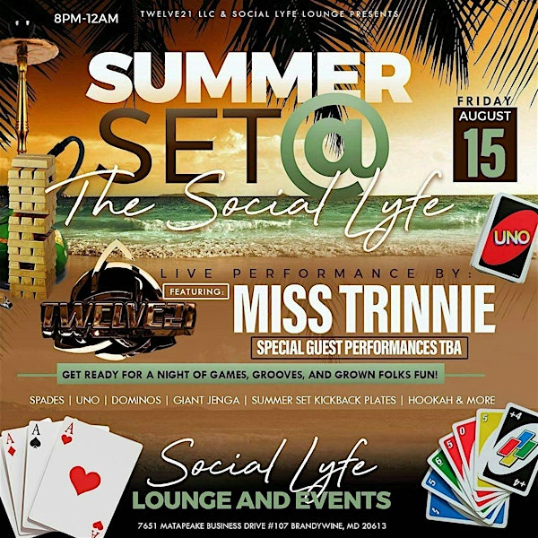 Summer Set @ The Social Lyfe Lounge | The Social Lyfe Lounge and Events