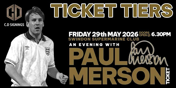 An Evening With Paul Merson | Swindon Supermarine Football Club