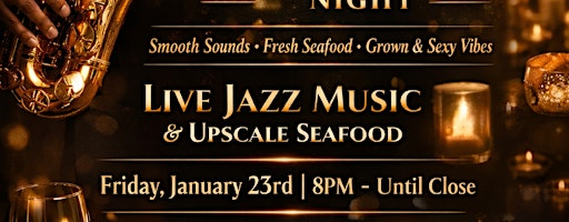 MONTHLY JAZZ & SEAFOOD NIGHT | 27911 Jefferson Ave