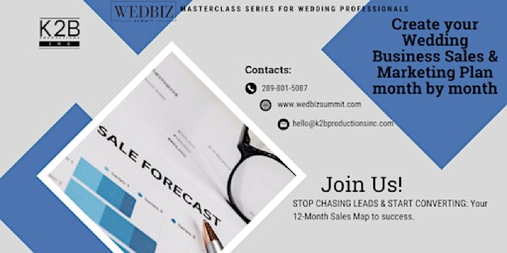 Wedbiz Masterclass: A twelve month Sales & Marketing Plan  for Wedding Pros | Hampton Inn by Hilton Brampton Toronto
