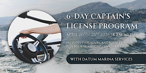 6-Day Captain’s License Program | Eldorado Yacht Club | Eldorado Yacht Club