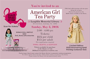 American Girl Tea Party 2026 | Laughlin Memorial Library