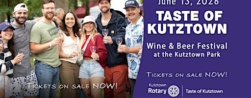 Taste of Kutztown Wine & Beer Festival 2026 | Kutztown Community Park