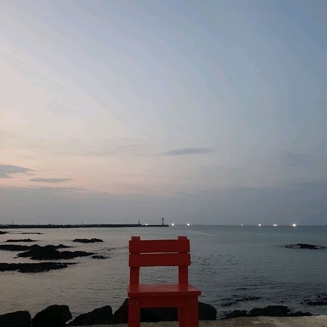 제주 서쪽 세화해변 밤산책
