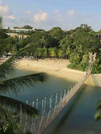 Hanging bridge, Palawan beach 