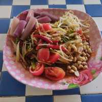 ส้มตำยายไหมบ้านเทพ ส้มตำอร่อยแซ่บเวอร์