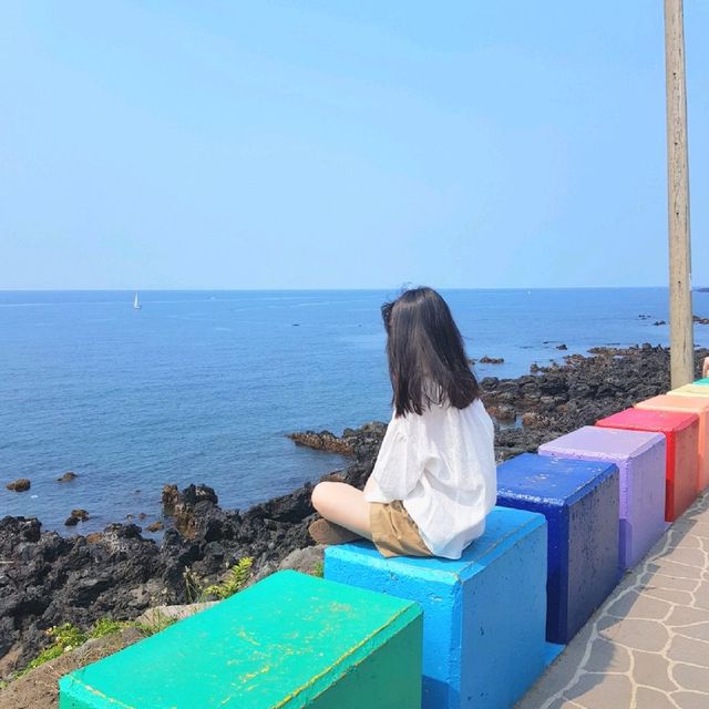 제주 색감 알록달록 [도두봉 무지개해안도로]