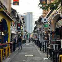 Colorfull and narrowest street in Singapore