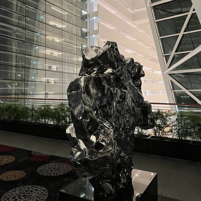  Art sculpture at overhead bridge