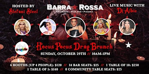 Hocus Pocus Drag Brunch! (Show 1) | Barra Rossa Ristorante