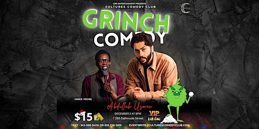 CULTURES COMEDY CLUB - GRINCH COMEDY @ NUVO | NUVO Lounge 295