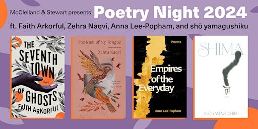 Poetry Night 2024 by McClelland and Stewart | Lula Lounge