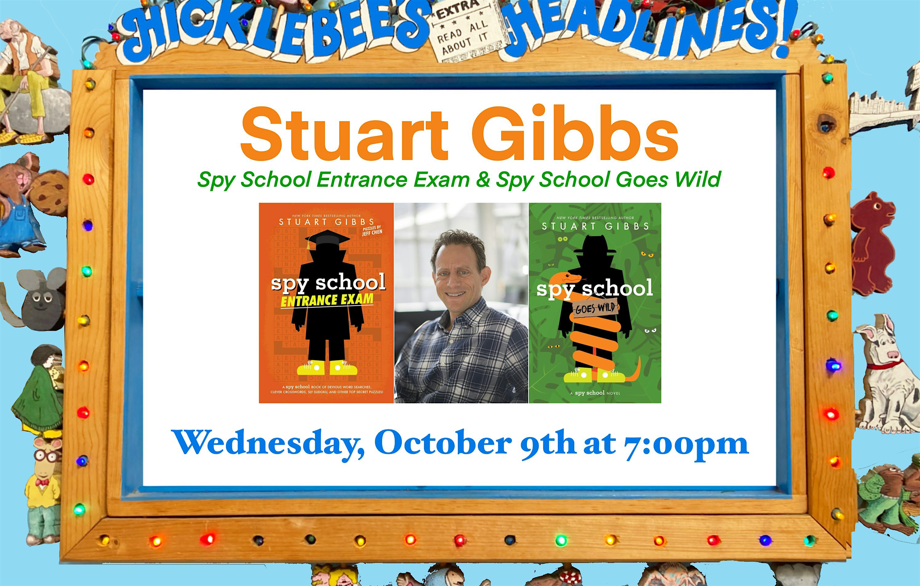 Stuart Gibbs at Hicklebee's! | Hicklebee's Childrens Books