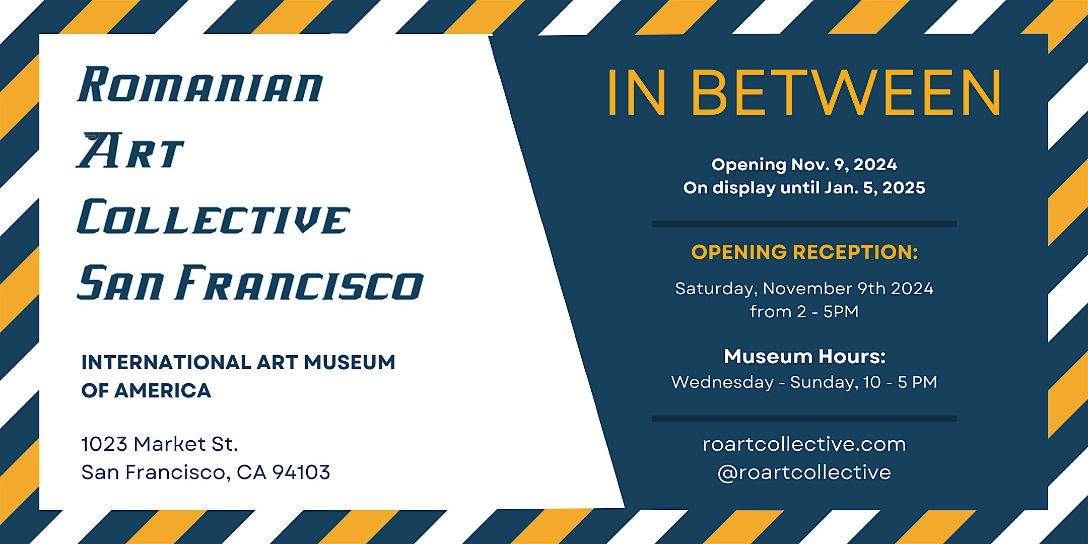 Opening Reception for "In Between" by the Romanian Art Collective of SF | International Art Museum of America