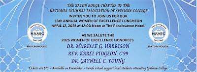 13th Annual Women of Excellence Luncheon | Renaissance Baton Rouge Hotel