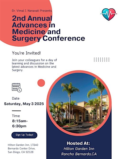 2nd Annual Advances in Medicine and Surgery Conference | Hilton Garden Inn San Diego/Rancho Bernardo