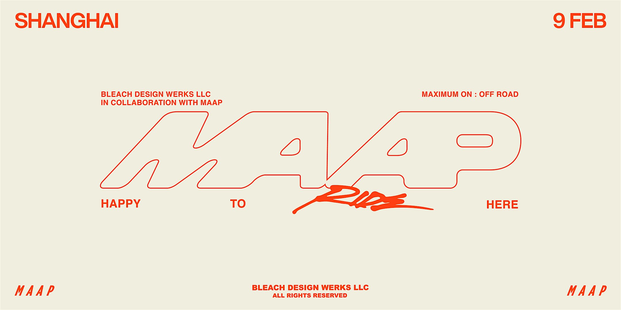MAAP x BDW: Happy To Ride Here - Shanghai | AITASHOP Shanghai,103A, Building 6th, No.8