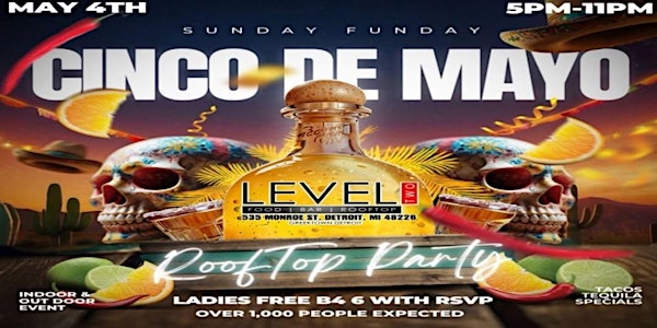 CINCO DE MAYO Rooftop Party! | Level Two Bar & Rooftop