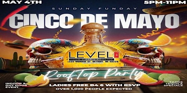 CINCO DE MAYO Rooftop Party! | Level Two Bar & Rooftop