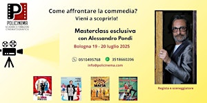 Masterclass di recitazione esclusiva con il regista Alessandro Pondi | Via Riva di Reno, 75