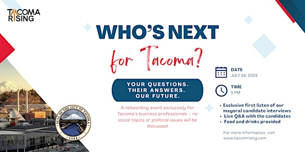 Tacoma Mayoral Preview: No Politics, Just Policy | UrbanWork Rhodes Center