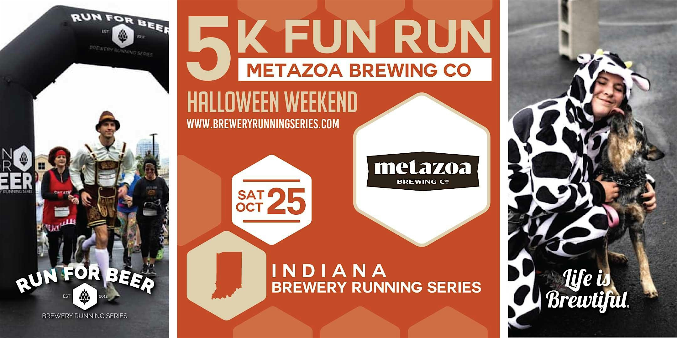 5k Beer Run x Metazoa HALLOWEEN (21+)| 2025 Indiana Brewery Running Series | Metazoa Brewing Company