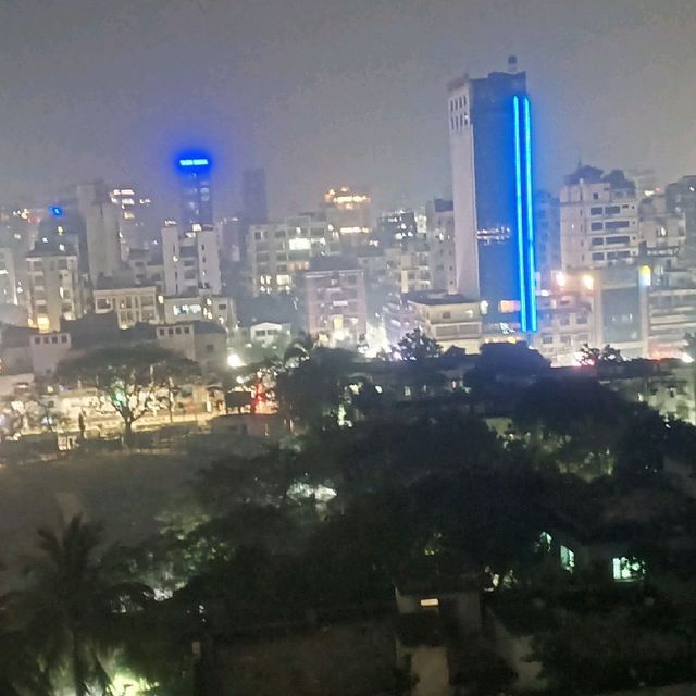 Dhaka skyline at night