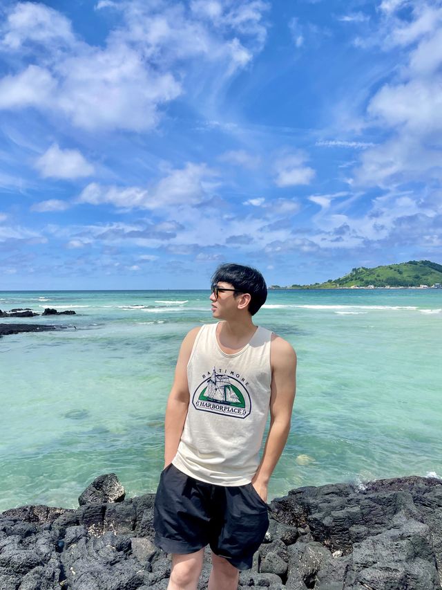 애메랄드빛 해변 제주 협재해수욕장 🏖