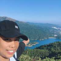 Needle hill and stunning view of Shing mun water reservoir 