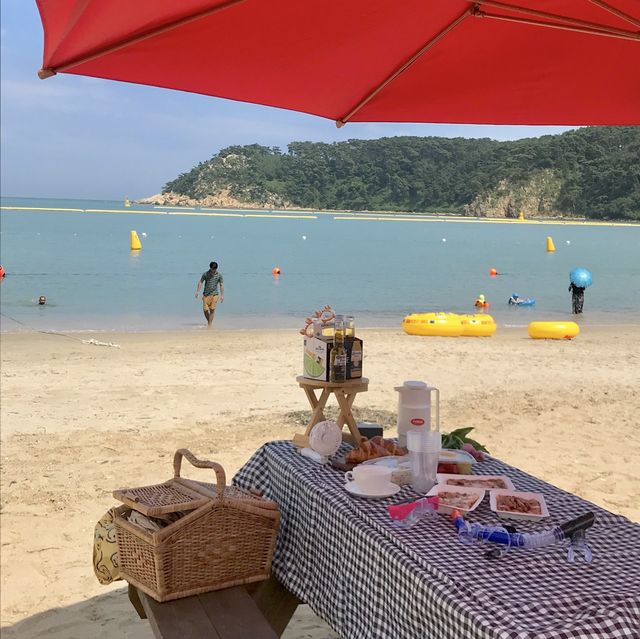 밤에도 놀기 좋은 "일산해수욕장"