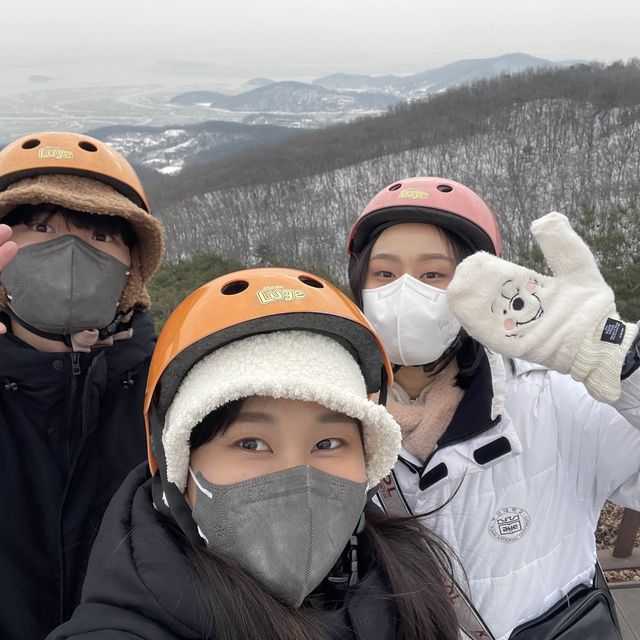눈덮인 설산과함께❄️씨사이드리조트 루지