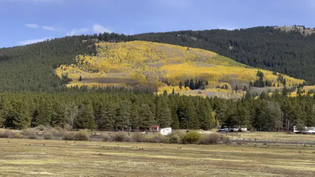 Driving through beautiful Rockies 