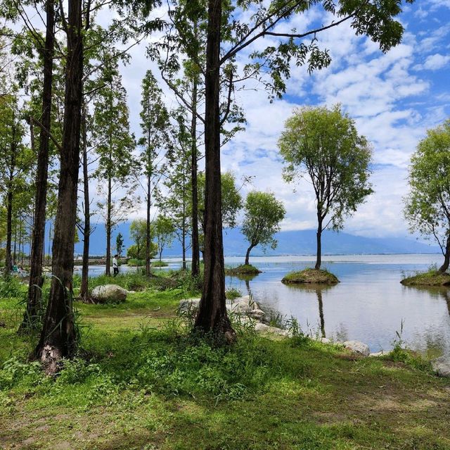 Fairy tale scenery or Erhai lake, Dali