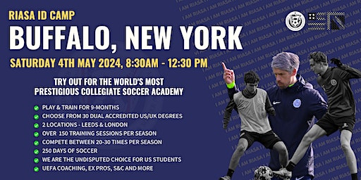 RIASA MEN'S BUFFALO - NEW YORK COLLEGE SOCCER ID CAMP - SAT MAY 4TH 2024 | Sahlen's Sports Park