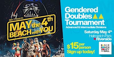 May the 4th Beach With You: Gendered Doubles Beach Volleyball Tournament | Helmerich Park