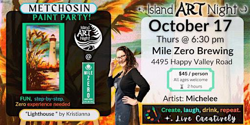 Come Paint "Lighthouse" on October 17th at Mile Zero Brewing in Metchosin with Michelee | Mile Zero Brewing