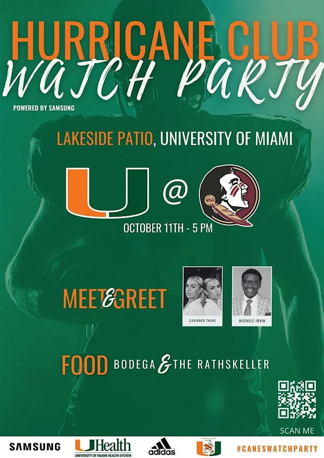 Official Hurricane Club Watch Party | Lakeside Patio