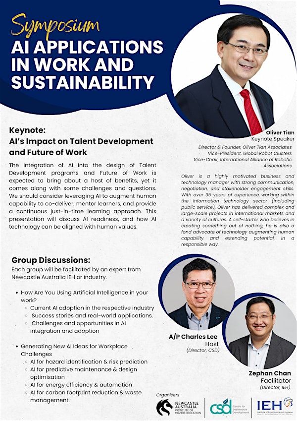 Symposium:AI Applications in Work and Sustainability | Bugis Junction Towers