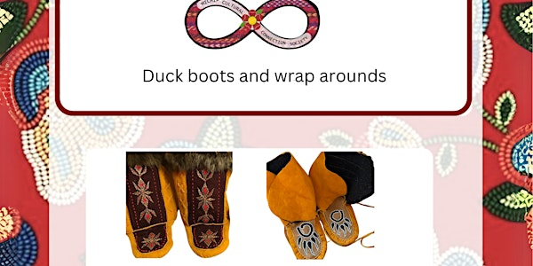 Making Duck Boots and Wrap Arounds with Elder Joyce | Michif Cultural Connections