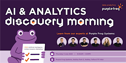 Purple Frog Systems' AI & Analytics Discovery Morning | Purple Frog Systems