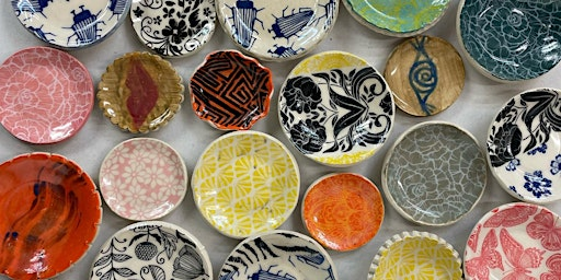 Make Your Own Illustrated Jewelry Dishes | Our home studio at ATX Kiln Club HQ