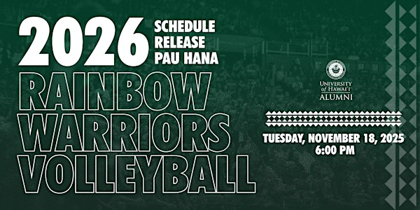 2026 Rainbow Warriors Volleyball Pau Hana | Beer Lab HI Beretania