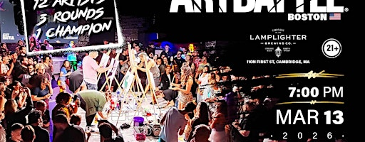 Art Battle Boston - March 13, 2026 | Lamplighter Brewing Co. - CX