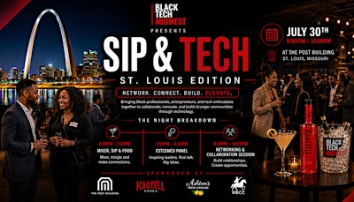 Black Tech Midwest presents SIP & TECH Mixer St. Louis Edition | The Post Building — St. Louis