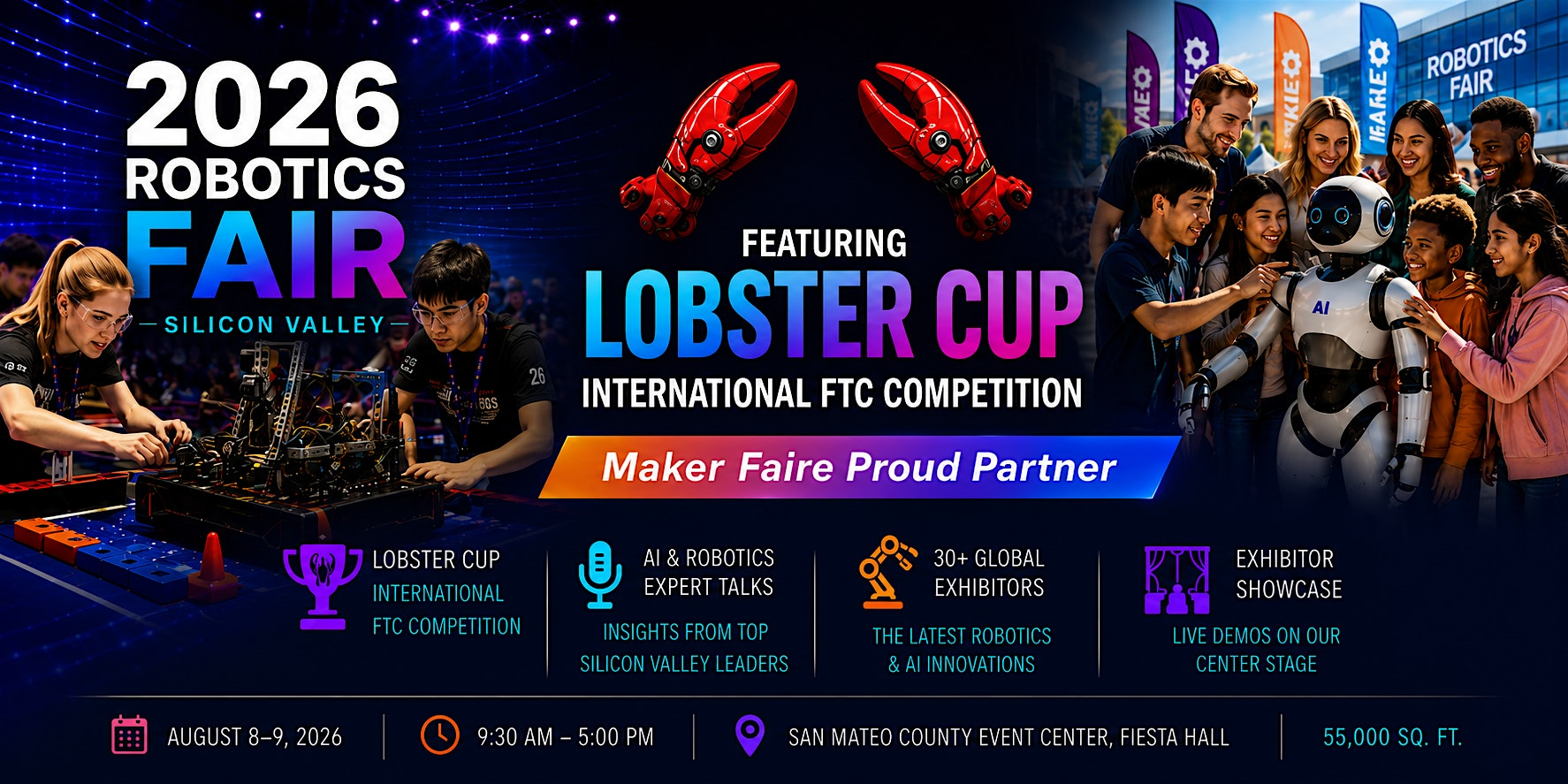Lobster Cup International FTC Robotic Competition 2026 | San Mateo County Event Center