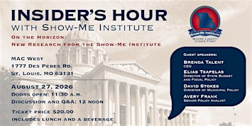 On the Horizon: New Research from the Show-Me Institute | Missouri Athletic Club
